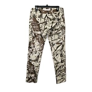 KDNK Hunter's Complex Jeans Pants Camo Brown Cream Distressed Mens Size 32 NEW